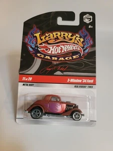 Ford 2008 Hot Wheels Larry's Garage 11/20 3 ventanas 34 plano marrón con pilotos reales - Imagen 1 de 4