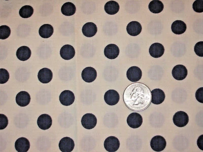 TELA DE LUNARES AZUL MARINO-POLIÉSTER/ALGODÓN -1 1/4 YARDAS.- (46" X 60") Foto 1 de 2