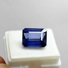 Bague Taille Étonnant Royal Saphir Bleu Émeraude Forme 11.60 Ct Certifié Pierre