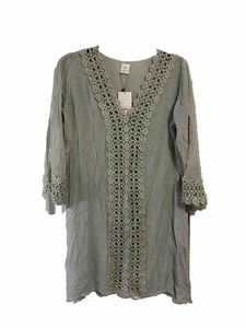 Kiwi & Punch Miami Artichoke Green Women’s Beach Pool Swimsuit Coverup Small - Picture 1 of 9