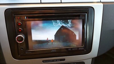 autoradio 2 din jvc kw-av61bt bluetooth dvd  cd usb aux 3 rca front estrai 50x4 - Immagine 1 di 4