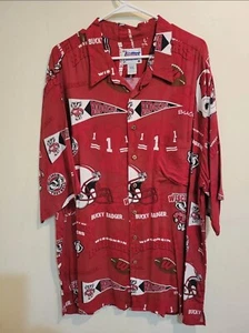 Camisa Polo Wisconsin Badgers Reyn Spooner Para Hombres Roja Manga Corta Nueva Sin Etiquetas 3XL 3X - Imagen 1 de 3