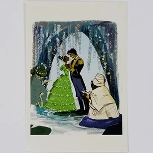 Cartolina principessa e rana Tiana Naveen Louis Mama Odie Juju arte Disney - Foto 1 di 2