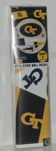 Collegiate lizenzierte Georgia Tech Peel Stick 8 riesige Wandtattoos - Bild 1 von 8