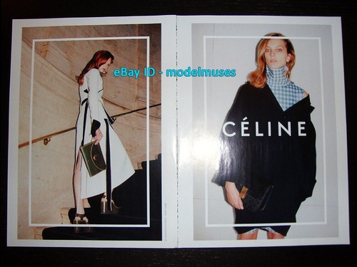 CELINE 2 pagine STAMPA ANNUNCIO autunno 2014 DARIA WERBOWY Nathan Westling JUERGEN TELLER