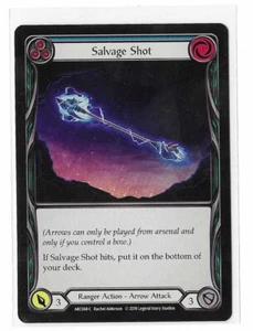 Flesh and Blood FAB 1st Ed Arcane Rising Salvage Shot Non Foil ARC068 C Blue - Picture 1 of 2