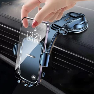 Car Phone Mount Holder for Windshield/Dashboard Upgraded Adjustable 360Rotation - Picture 1 of 10