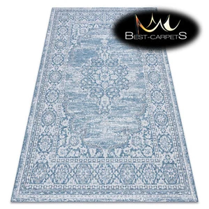 TRENDY MODERN SISAL RUGS 'LOFT' Ornament blue / silver / ivory High Quality - Picture 1 of 6