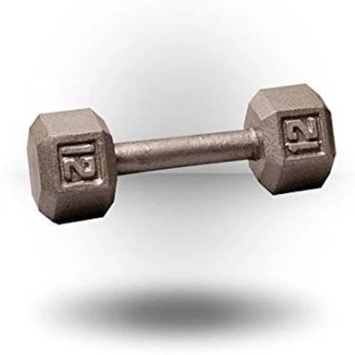 Mancuerna hexagonal de hierro fundido sólido corporal, pesas de mano para hombres y mujeres Foto 1 de 1