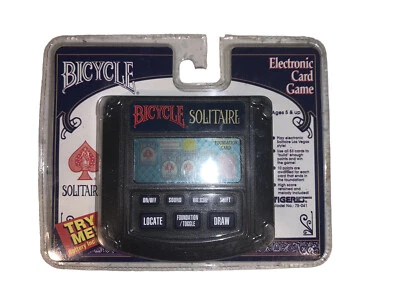 Nuevo Deadstock Vintage 1995 Bicicleta Solitario Electrónico Portátil Juego Tiger Foto 1 de 3