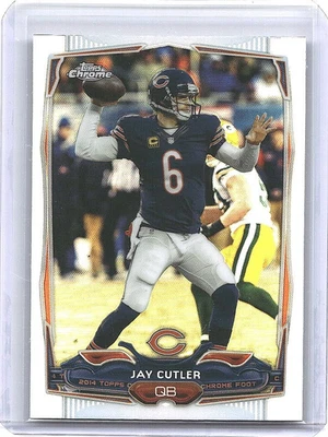 JAY CUTLER 2014 TOPPS CHROME SILVER REFRACTOR #58 CHICAGO BEARS  - Image 1 of 2