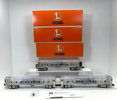 Lionel 6-29086 Lionel Lines Clear Madison Juego de 3 vagones de pasajeros calibre O Nuevo Foto 1 de 4