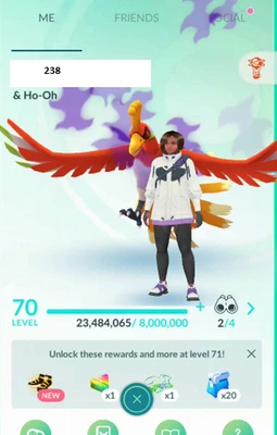 Pokémon Acc Go Lv70- No Team - 10.8M Stardust - 3 Legendary - 186 Shiny - Image 1 of 4