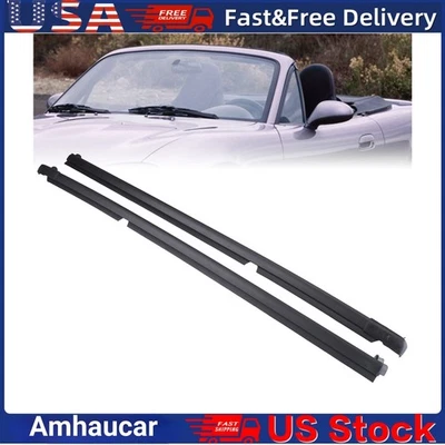 2X SELLO DE RESISTENCIA DE VIDRIO PARA VENTANA DE PUERTA IZQUIERDA Y DERECHA PARA MAZDA MIATA 90-97 99-05 Foto 1 de 4