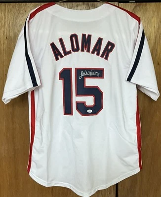 Sandy Alomar Signed Cleveland Indians Jersey (JSA COA) - Image 1 of 4