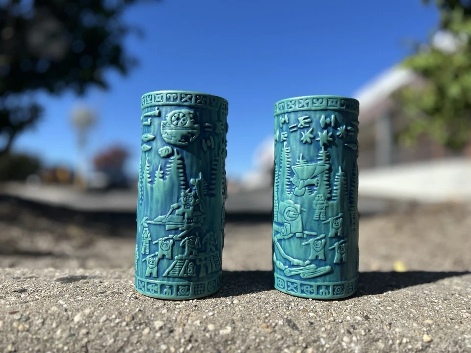 2x NEW 2022 Disney Park Star Wars Galaxy's Edge Yub Nub Tiki Endor Mug, 2nd Edit - Image 1 of 4