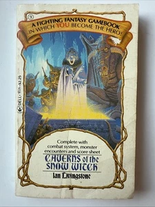 Caverns Of The Snow Witch - Ian LIvingstone PAPERBACK BOOK 1985 FIGHTING FANTASY - Foto 1 di 13