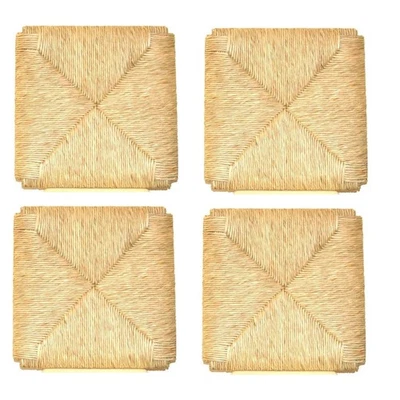 Kit 4 pz Ricambio Seduta 998 in Paglia con Angoli Fondo Sedia Sigfrido 37x37cm - Immagine 1 di 4