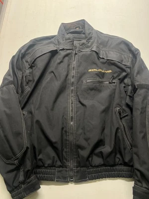 Chaqueta de Motocicleta Honda Goldwing Negra Cremallera Completa Motociclista Malla Forrada Hombres Talla 3XL Foto 1 de 4