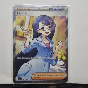 Pokemon TCG Black Bolt #162/086 Fennel Full Art Secret Rare Holo English - Picture 1 of 2