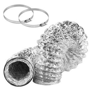 Dryer Vent Hose 3 Inch Diameter 10 Feet Length Non-Insulated Double Layer 3 M... - Picture 1 of 6