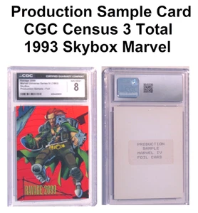 1993 Skybox Marvel Universe IV Production Sample Ravage 2099 Red Foil CGC 8.0 - Picture 1 of 15