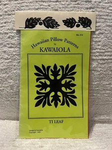 Hawaii Kissen Muster ~ TI LEAF ~ Applikation Quilten ungeschnitten Schnittmuster HP-214 - Bild 1 von 2