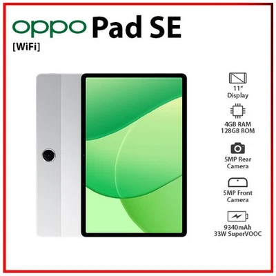 (Wi-Fi) NEW OPPO Pad SE 4GB+128GB SILVER Bluetooth Octa Core Android PC Tablet - Image 1 of 4