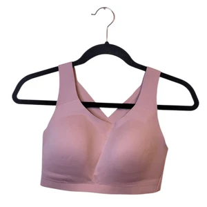 Reggiseno donna Lululemon blush rosa chiaro tessuto enlite schiena taglia 32DD - Foto 1 di 6