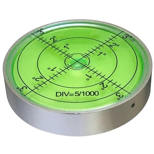 Aluminum Bullseye Round Precision Spirit Level 60mm Caravan - Picture 1 of 3