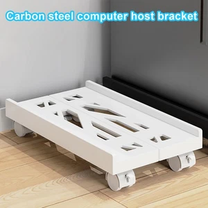 Mobile Cpu Stand Computer Tower Adjustable Width Retractable Host Base - Zdjęcie 1 z 12