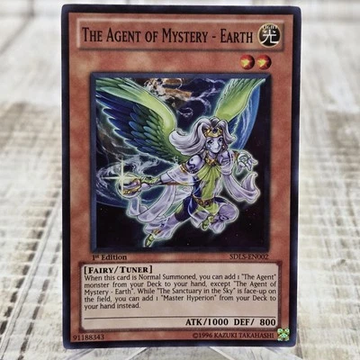 Yugioh The Agent Of Mystery - Earth SDLS-EN002 1st Edition Super Rare - Image 1 of 4