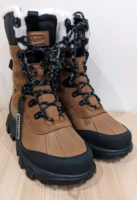 UGG ADIRONDACK MERIDIAN CHESTNUT LEATHER WATERPROOF WOMEN'S BOOTS SIZE US 9 - Image 1 of 4