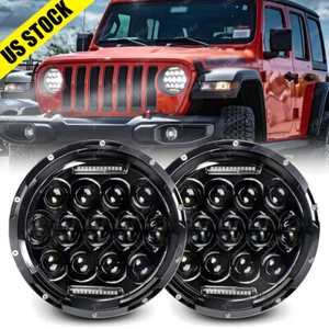 Dot 7" inch 280W Round LED Headlight DRL For Jeep Wrangler JK TJ CJ LJ JL - Picture 1 of 11