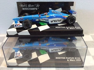 1/43 MINICHAMPS 430 990010 BENETTON PLAYLIFE B199 A.WURZ F1 1999 # 10 - Picture 1 of 4