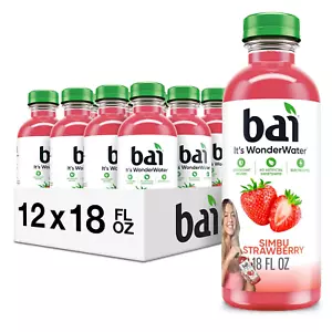 Antioxidans Infused Water Beverage, Simbu Strawberry, 18 flüssige Unzen Flasche, Pac - Bild 1 von 12