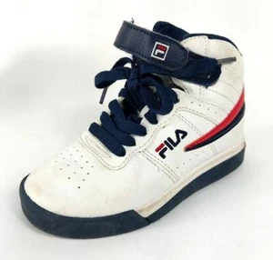 Fila Basketball Shoes Youth 12 White High-Top Only one has Laces - Picture 1 of 13