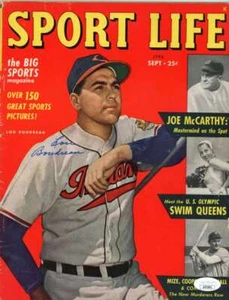 Lou Boudreau Indians Autographed Signed 1948 Sport Life Magazine JSA Authentic - Picture 1 of 1