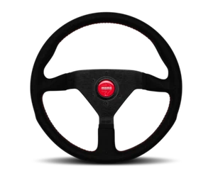 Volante MOMO Montecarlo Alcantara para 320 mm - puntada negra/roja/negro - Imagen 1 de 1