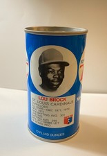 Lou Brock St. Louis Cardinals RC Royal Crown Cola Can MLB - error two tops