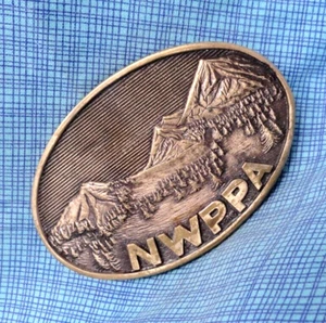 Northwestern Public Power Association Gürtelschnalle signiert #LE Vintage 70er ADM .QRT228 - Bild 1 von 8