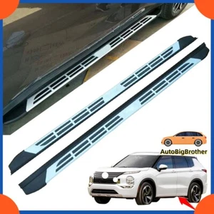 Fit For Mitsubishi Outlander 2022-2024 Running Boards Side Steps Pedals Nerf Bar - Picture 1 of 15