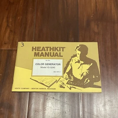 Manual de instrucciones del generador de color Heathkit modelo IG-5240 595-1875-1 Foto 1 de 3