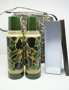 Juego de lonchera vintage Stanley Aladdin Camoflouge termo botellas camping caza - Imagen 1 de 17
