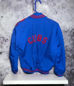 MLB Vintage Chicago Cubs Bomber Jacket Mens Large Full Zip NWT New Old Stock - Picture 1 of 9