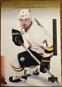 1995-96 Upper Deck Electric Ice Gold RARE Cliff Ronning #102 Vancouver Canucks - Picture 1 of 2