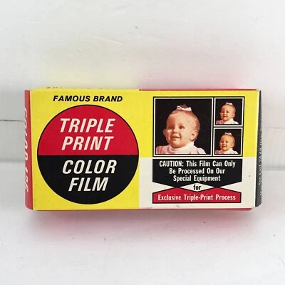 Nuevo de Lote Antiguo Color 126 Película 12 Exposiciones Famosa Marca Triple Impresión SELLADA 1971 Foto 1 de 4