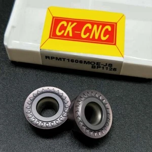 30 piezas inserto de fresado redondo de carburo CNC RPMT1606MOE-JS R8 16 mm, para SRDPN SRAPR - Imagen 1 de 5