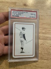 Mickey Mantle PSA 10 GEM MINT 1978 Sports Deck Yankees Vintage Collector Card
