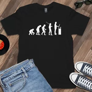 EVOLUTION OF RECORD SAMMLER T-SHIRT (Albummarke DJ Vinyl LP 7"" 12"" Single) - Bild 1 von 17